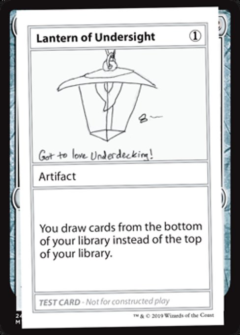 ■エンブレムあり■《Lantern of Undersight(Play Test Card)》[Mystery Booster Playtest Cards] 茶R